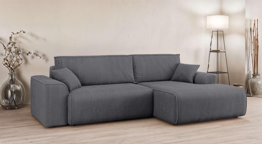 Home affaire Hoekbank Santenay met bedfunctie en bedlade afmetingen: B D H 266 164 90 cm - Foto 8