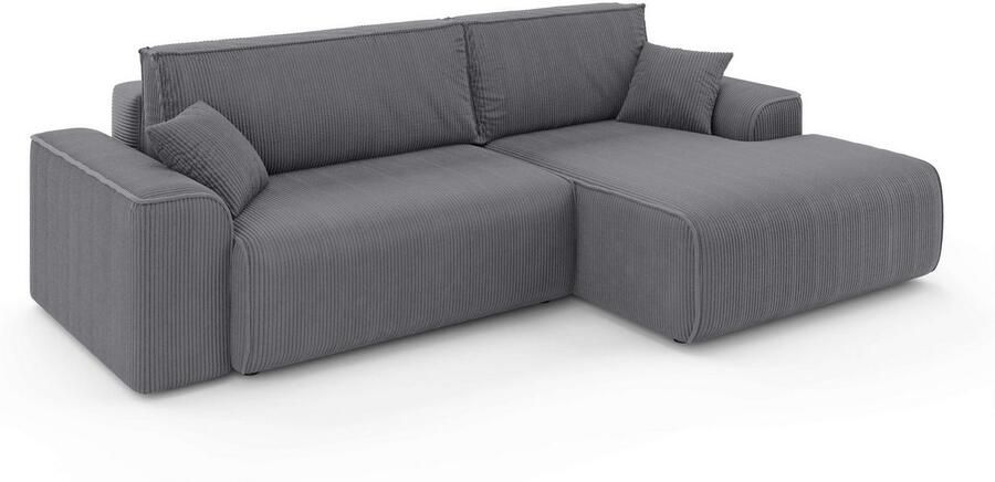 Home affaire Hoekbank Santenay met bedfunctie en bedlade afmetingen: B D H 266 164 90 cm - Foto 5