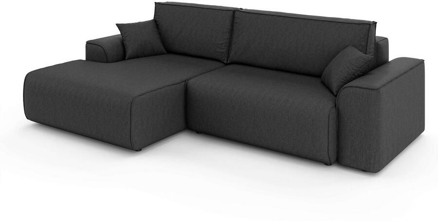 Home affaire Hoekbank Santenay met bedfunctie en bedlade afmetingen: B D H 266 164 90 cm - Foto 5