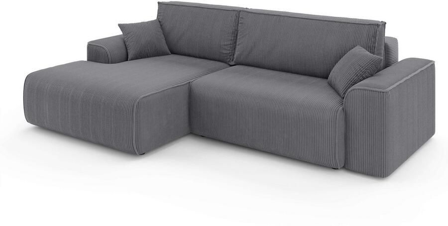 Home affaire Hoekbank Santenay met bedfunctie en bedlade afmetingen: B D H 266 164 90 cm - Foto 5