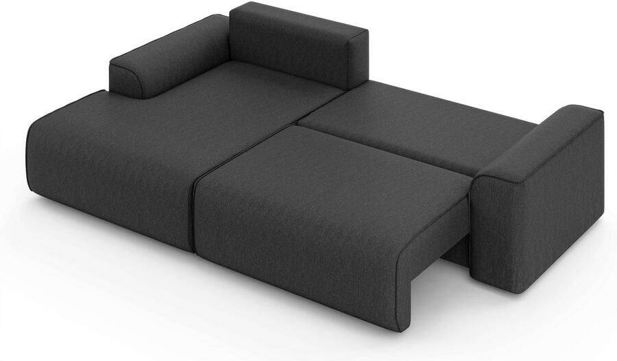 Home affaire Hoekbank Santenay met bedfunctie en bedlade afmetingen: B D H 266 164 90 cm - Foto 3