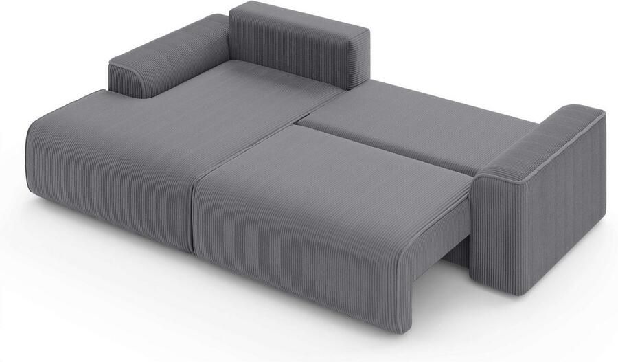 Home affaire Hoekbank Santenay met bedfunctie en bedlade afmetingen: B D H 266 164 90 cm - Foto 3