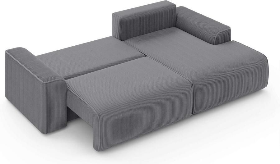 Home affaire Hoekbank Santenay met bedfunctie en bedlade afmetingen: B D H 266 164 90 cm - Foto 3