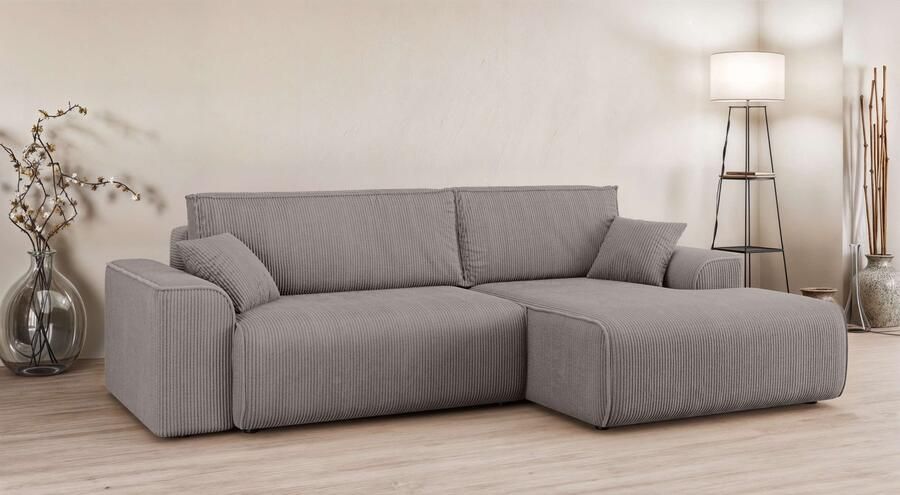 Home affaire Hoekbank Santenay met bedfunctie en bedlade afmetingen: B D H 266 164 90 cm - Foto 8