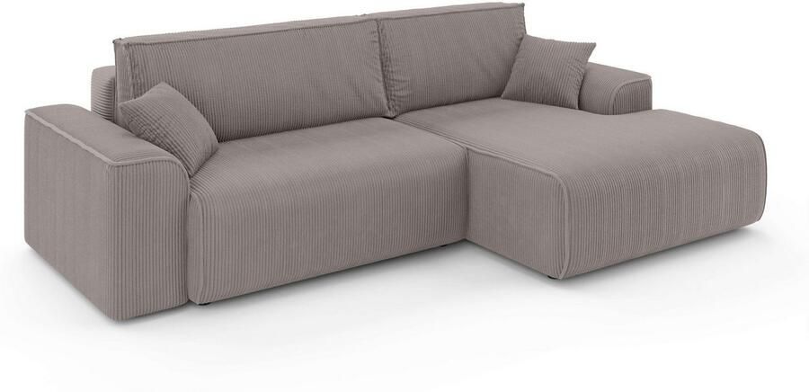 Home affaire Hoekbank Santenay met bedfunctie en bedlade afmetingen: B D H 266 164 90 cm - Foto 5