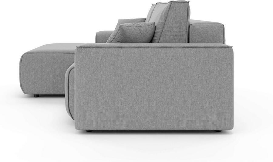 Home affaire Hoekbank Santenay met bedfunctie en bedlade afmetingen: B D H 266 164 90 cm