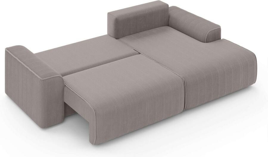 Home affaire Hoekbank Santenay met bedfunctie en bedlade afmetingen: B D H 266 164 90 cm - Foto 3