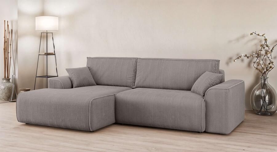 Home affaire Hoekbank Santenay met bedfunctie en bedlade afmetingen: B D H 266 164 90 cm - Foto 8