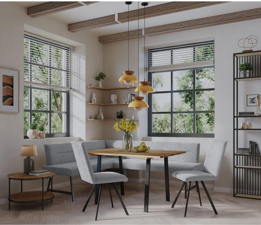 Home affaire Hoekbank Sava met golfvering in de zitting - Foto 2