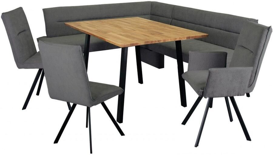 Home affaire Hoekbank Sava met golfvering in de zitting - Foto 3