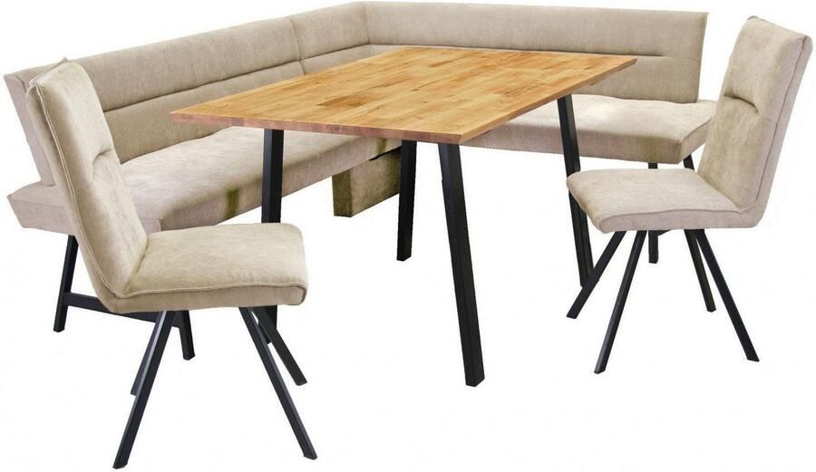 Home affaire Hoekbank Sava met golfvering in de zitting - Foto 3