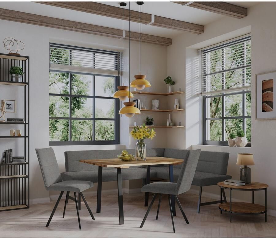 Home affaire Stoel met 4 poten Sava Metalen frame (set 2 stuks) - Foto 2