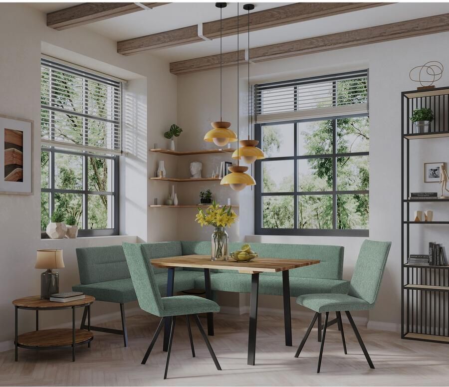 Home affaire Hoekbank Sava met golfvering in de zitting - Foto 2