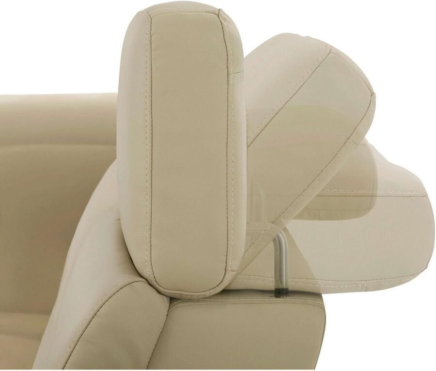 Home affaire Hoekbank Sentrano L-vorm 273 cm man. of electr. relaxfunctie en usb kopverstelling