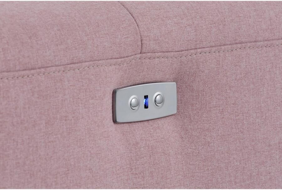 Home affaire Hoekbank Sentrano L-vorm 275 cm man. of electr. relaxfunctie en usb kopverstelling - Foto 7