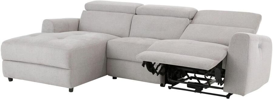 Home affaire Hoekbank Sentrano L-vorm 275 cm man. of electr. relaxfunctie en usb kopverstelling - Foto 13