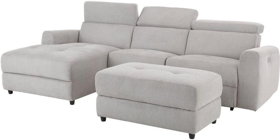 Home affaire Hoekbank Sentrano L-vorm 275 cm man. of electr. relaxfunctie en usb kopverstelling - Foto 10