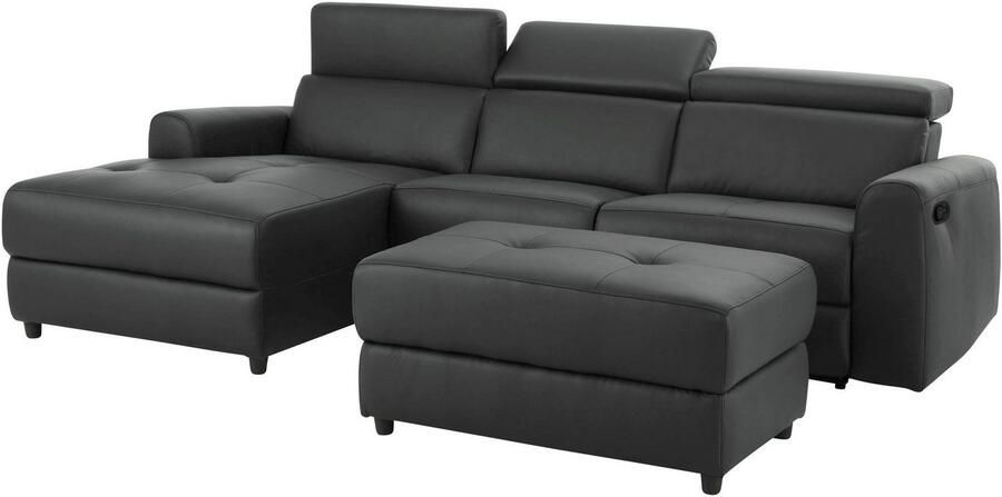 Home affaire Hoekbank Sentrano L-vorm 275 cm man. of electr. relaxfunctie en usb kopverstelling - Foto 7