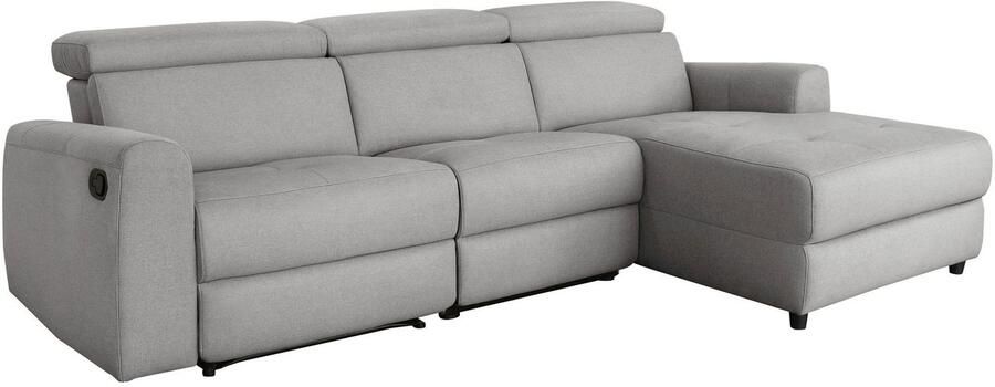 Home affaire Hoekbank Sentrano L-vorm 275 cm man. of electr. relaxfunctie en usb kopverstelling - Foto 7