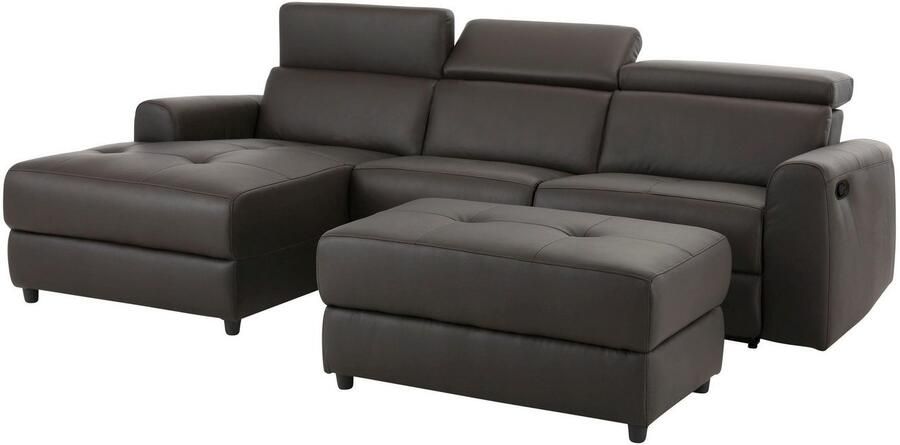 Home affaire Hoekbank Sentrano L-vorm 275 cm man. of electr. relaxfunctie en usb kopverstelling - Foto 8