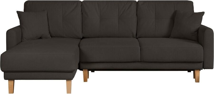 Home affaire Hoekbank TRIPLO optionele slaapbank met bedlade afmetingen B D H: 234 164 89 cm - Foto 6