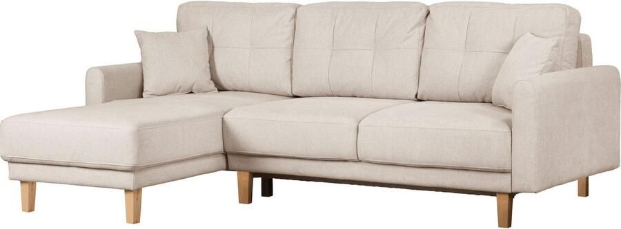 Home affaire Hoekbank TRIPLO optionele slaapbank met bedlade afmetingen B D H: 234 164 89 cm - Foto 7