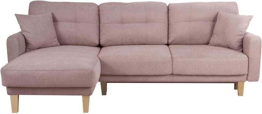 Home affaire Hoekbank TRIPLO optionele slaapbank met bedlade afmetingen B D H: 234 164 89 cm