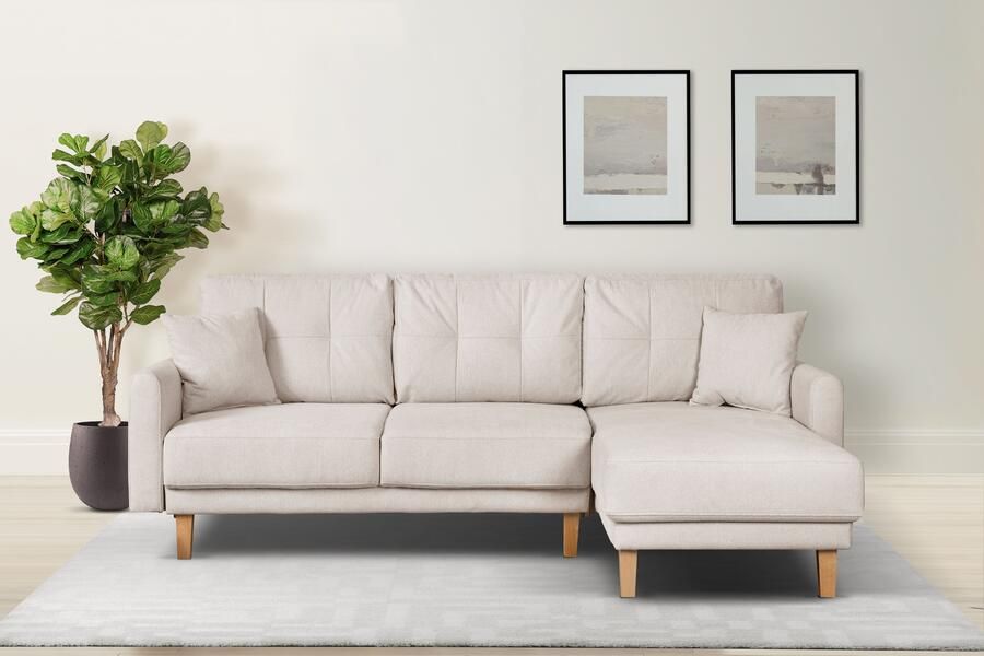 Home affaire Hoekbank TRIPLO optionele slaapbank met bedlade afmetingen B D H: 234 164 89 cm - Foto 7