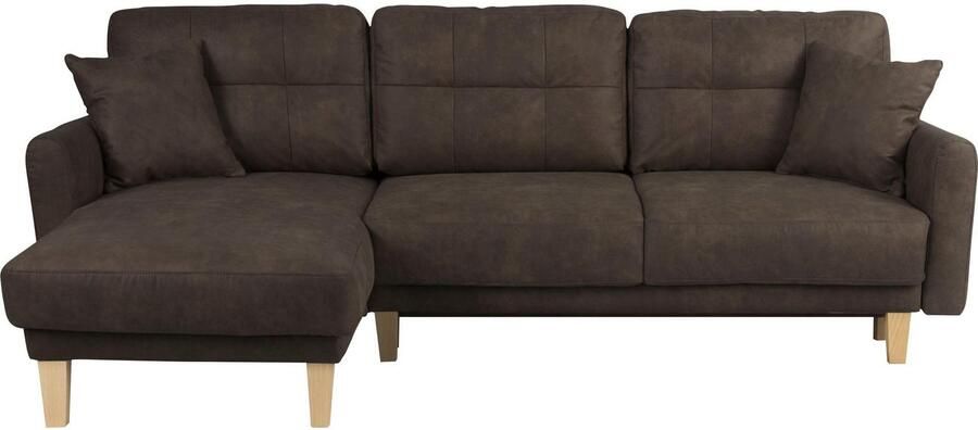 Home affaire Hoekbank TRIPLO optionele slaapbank met bedlade afmetingen B D H: 234 164 89 cm