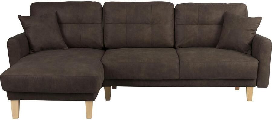 Home affaire Hoekbank TRIPLO optionele slaapbank met bedlade afmetingen B D H: 234 164 89 cm