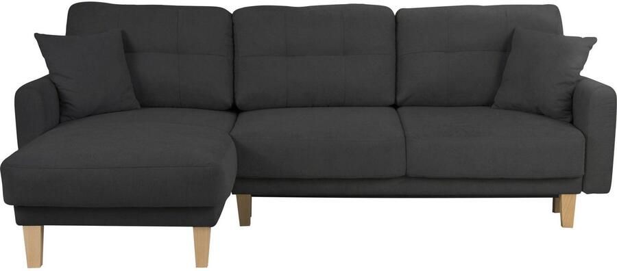 Home affaire Hoekbank TRIPLO optionele slaapbank met bedlade afmetingen B D H: 234 164 89 cm