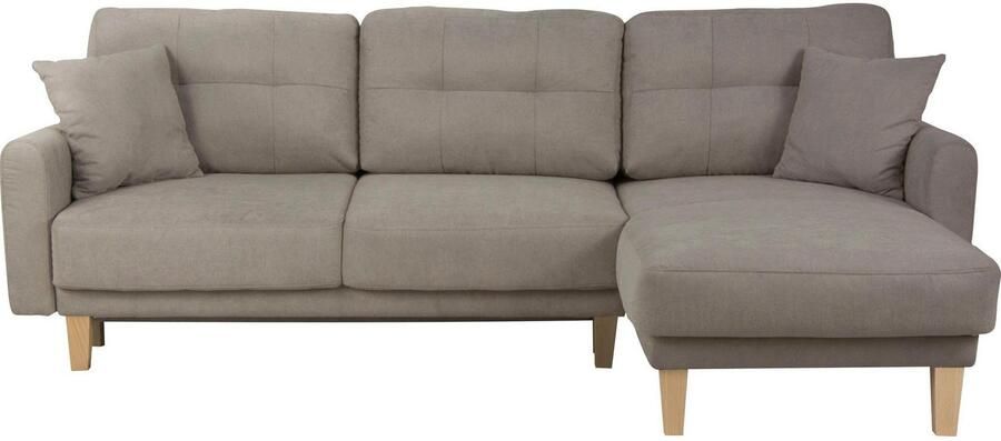 Home affaire Hoekbank TRIPLO optionele slaapbank met bedlade afmetingen B D H: 234 164 89 cm