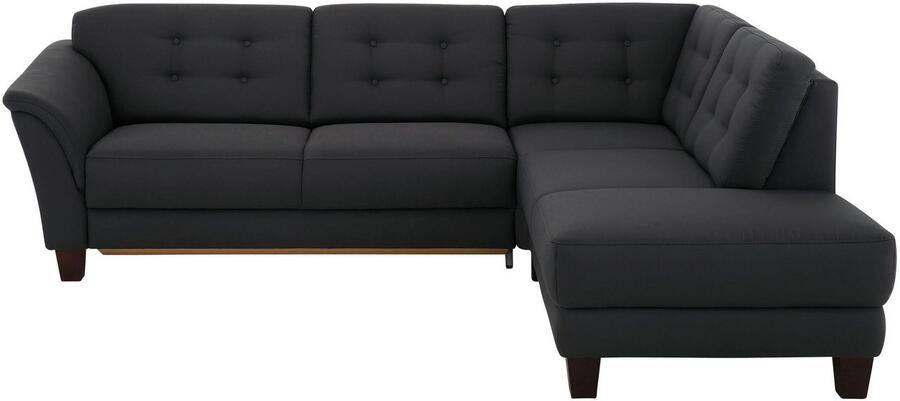 Home affaire Hoekbank Trondheim L-vorm met binnenvering en capitonnage achter poten beuken donker - Foto 13