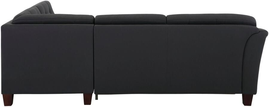 Home affaire Hoekbank Trondheim L-vorm met binnenvering en capitonnage achter poten beuken donker - Foto 16