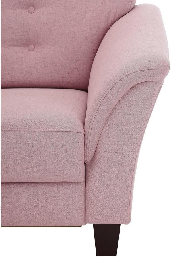 Home affaire Hoekbank Trondheim L-vorm met binnenvering en capitonnage achter poten beuken donker - Foto 4