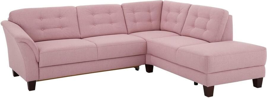 Home affaire Hoekbank Trondheim L-vorm met binnenvering en capitonnage achter poten beuken donker - Foto 17