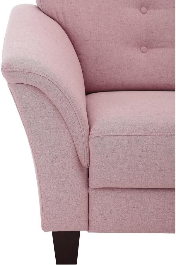 Home affaire Hoekbank Trondheim L-vorm met binnenvering en capitonnage achter poten beuken donker - Foto 6