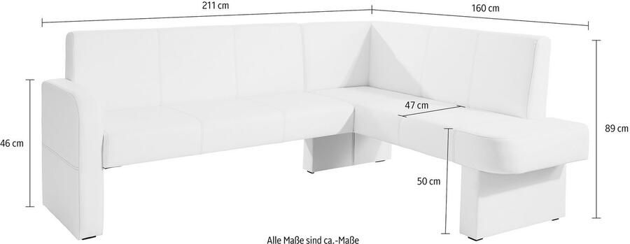 Home affaire Hoekbank Umag 210 x 60 cm