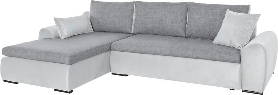 Home affaire Hoekbank Win L-vorm breedte 285cm optioneel met slaapfunctie en bedkast taupe corduroy - Foto 14