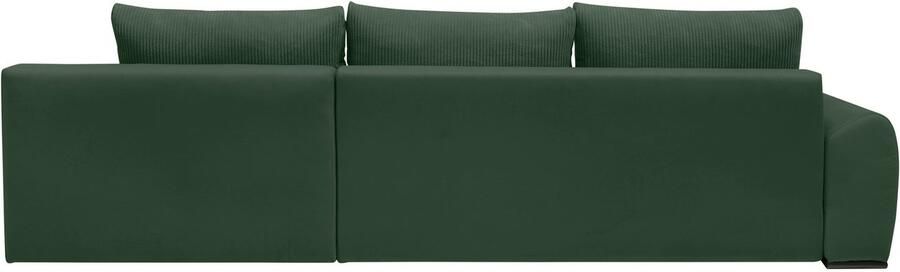 Home affaire Hoekbank Win L-vorm breedte 285cm optioneel met slaapfunctie en bedkast taupe corduroy - Foto 16