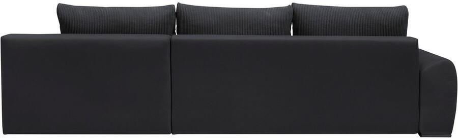 Home affaire Hoekbank Win L-vorm breedte 285cm optioneel met slaapfunctie en bedkast taupe corduroy - Foto 16