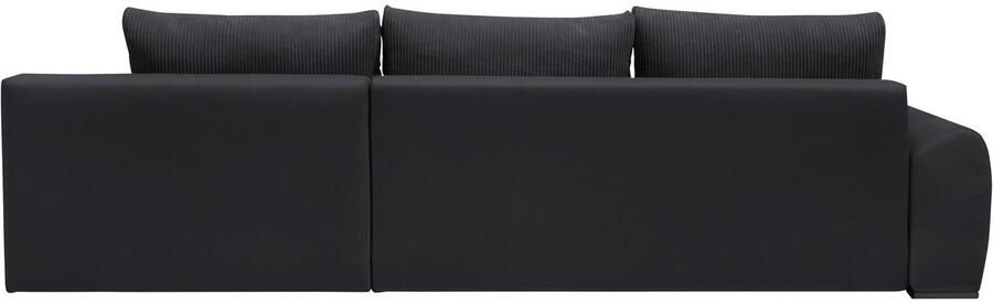 Home affaire Hoekbank Win L-vorm breedte 285cm optioneel met slaapfunctie en bedkast taupe corduroy - Foto 13