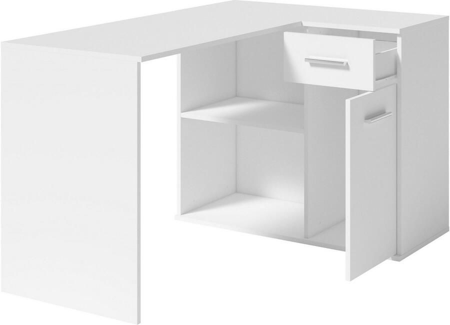 Home affaire Hoekbureau Macon Computertafel met veel opbergruimte breedte 130 x 93 cm - Foto 4