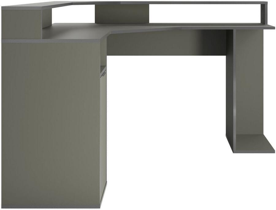 Home affaire Hoekbureau Omaha Gamingtafel met deur tower vak en monitorplank breedte 139 cm - Foto 4