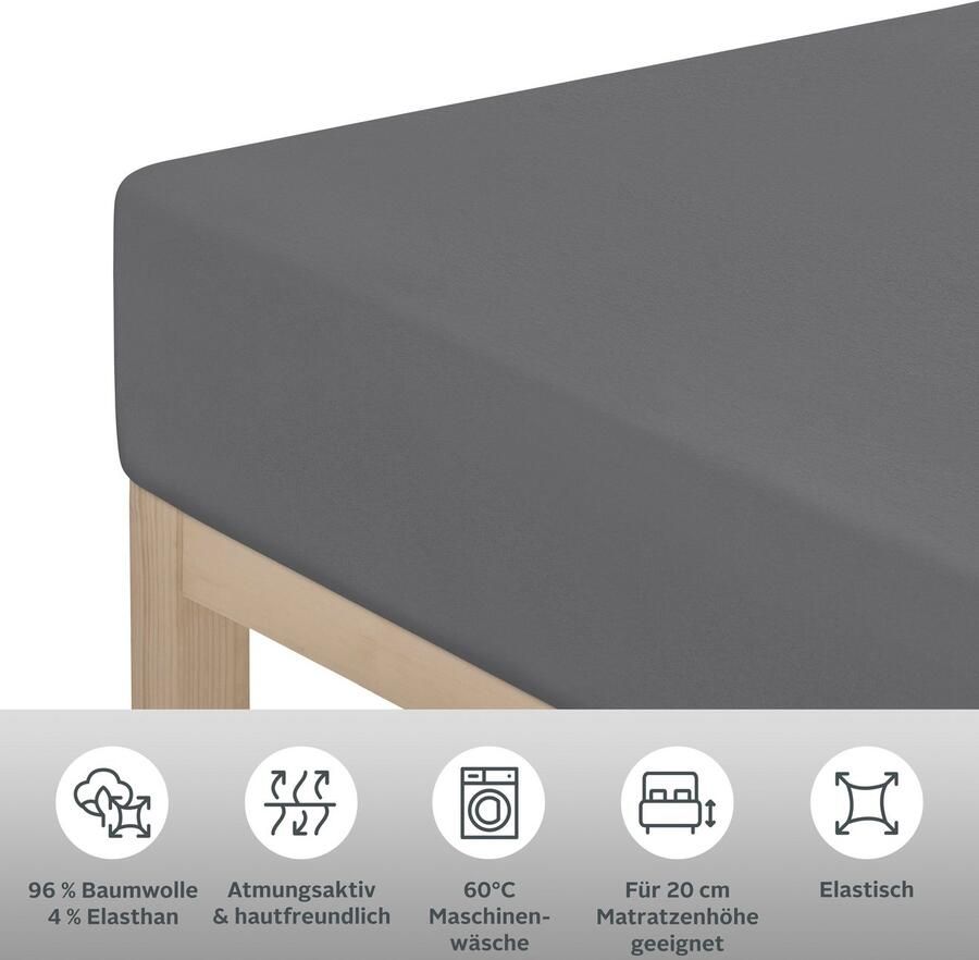 Home affaire Hoeslaken Cremona in de kwaliteiten: Katoen met elastaan of Biber - Foto 5