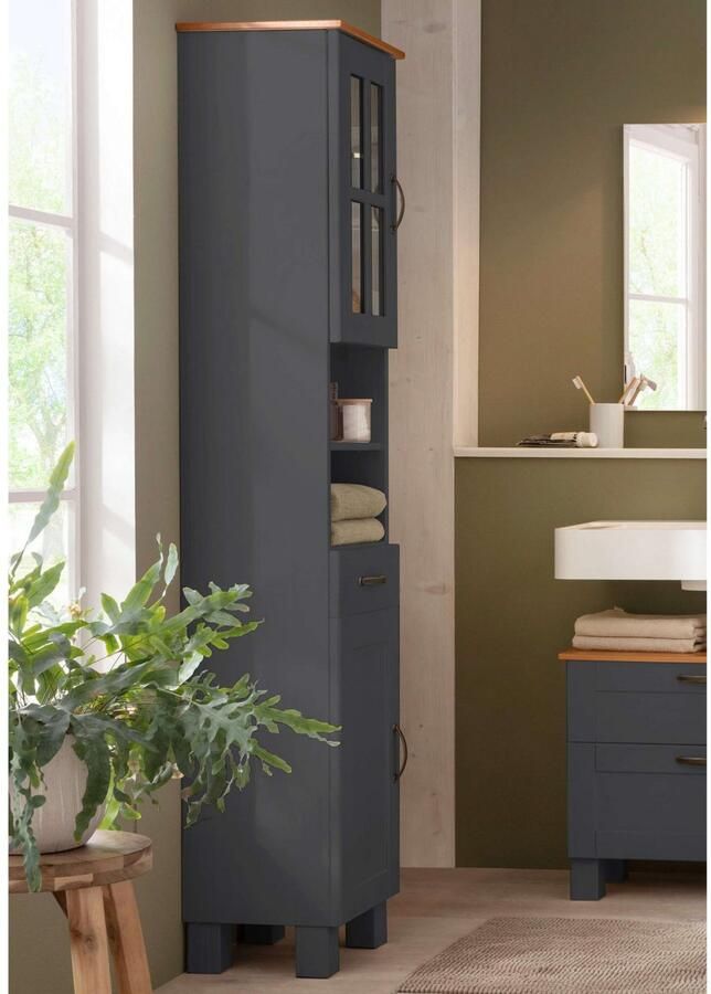 Home affaire Hoge kast Rodby Massief FSC -gecertificeerd hout breedte 33 cm hoogte 180 cm - Foto 3