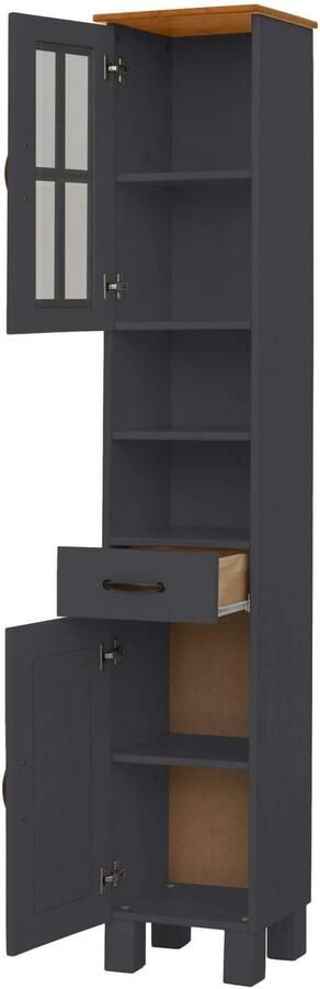 Home affaire Hoge kast Rodby Massief FSC -gecertificeerd hout breedte 33 cm hoogte 180 cm - Foto 5