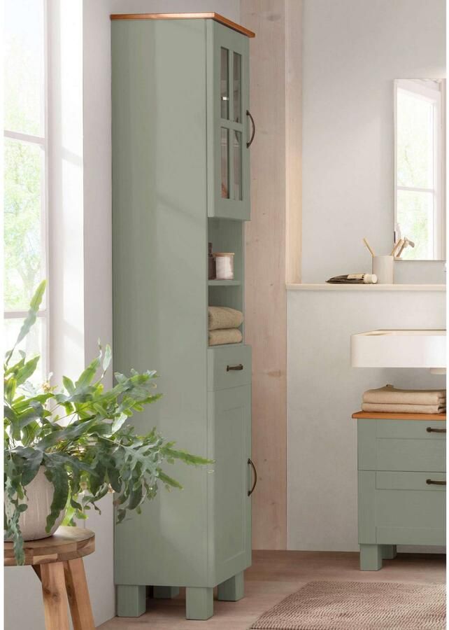 Home affaire Hoge kast Rodby Massief FSC -gecertificeerd hout breedte 33 cm hoogte 180 cm - Foto 3