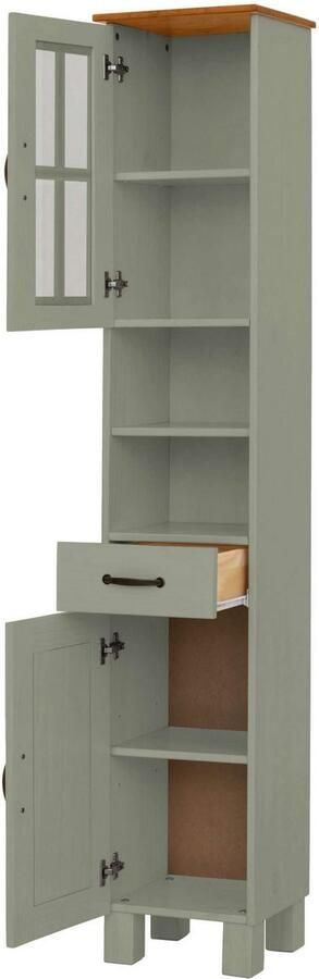 Home affaire Hoge kast Rodby Massief FSC -gecertificeerd hout breedte 33 cm hoogte 180 cm - Foto 5