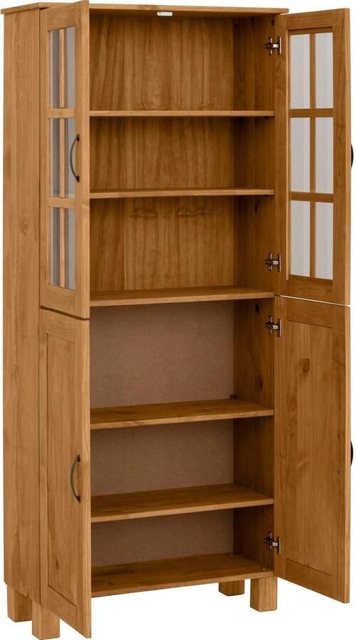 Home affaire Hoge kast Rodby Massief FSC -gecertificeerd hout breedte 75 cm hoogte 170 cm - Foto 4